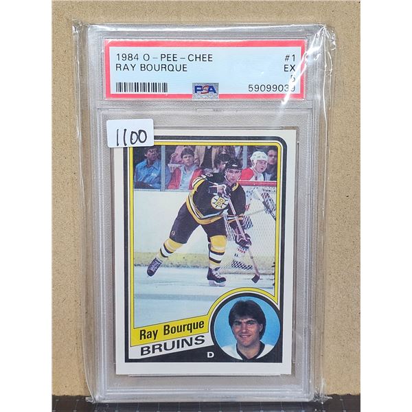 1984-85 O-Pee-Chee Ray Bourque Graded PSA 5