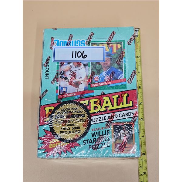 1991 Donruss Baseball Unopened Box