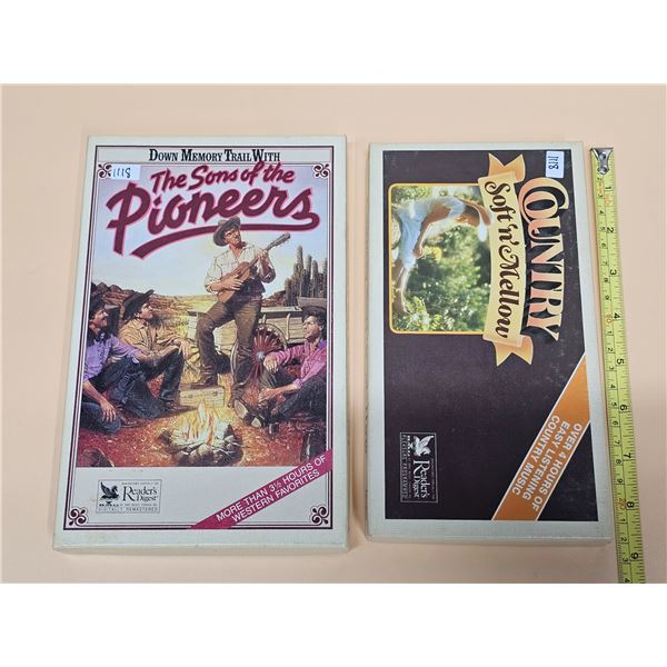 2 Readers Digest Country Western Box Sets Cassettes Like New
