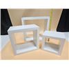 Image 2 : Pair of Mirror Sconces & Set Floating Shelves