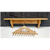 Image 1 : Wood Shelf & Woodlore Tie Rack
