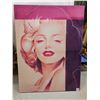 Image 1 : Marilyn Monroe Head Shot on Canvas.  Approx 32" x 23 1/2"