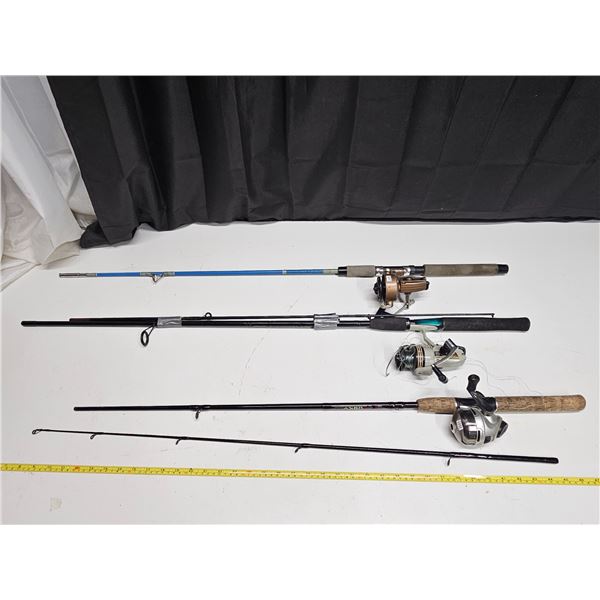 Fishing rods and reels - 3 of them (Abu Garcia)