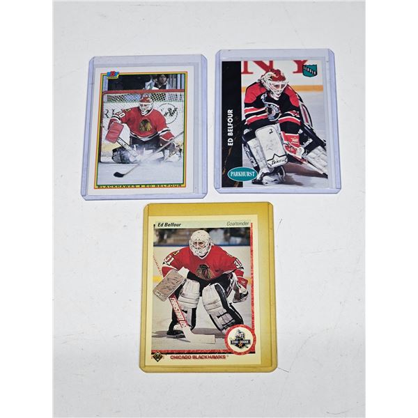 3 Ed Belfour Rookie Cards