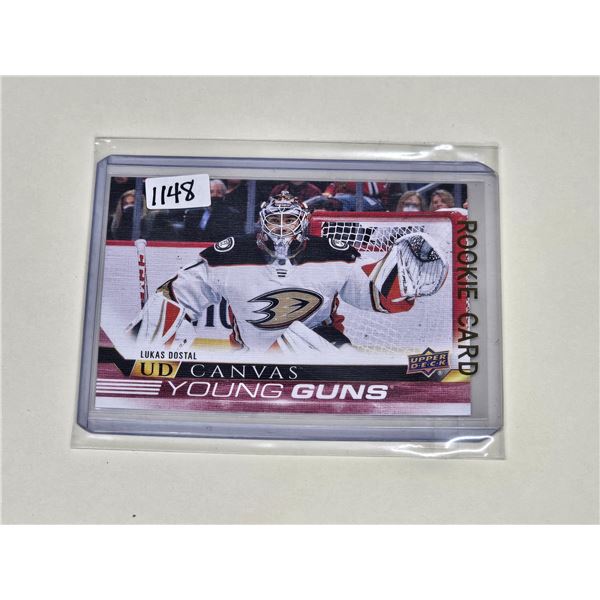 2022-23 Upper Deck Canvas Young Guns Lukas Dostal RC Ducks