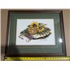 Image 1 : Hand cross stitched Ukrainian picture.