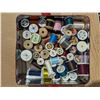 Image 2 : FINESSE Portable Sewing Machine with User Manual, machine accessories + sewing materials eg. threads
