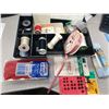 Image 6 : FINESSE Portable Sewing Machine with User Manual, machine accessories + sewing materials eg. threads
