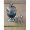 Image 1 : Chiming silver plated candy dish and spoons