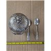 Image 2 : Chiming silver plated candy dish and spoons