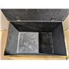 Image 3 : Vintage Made in England Wood and Tin Brass Plated Storage Box