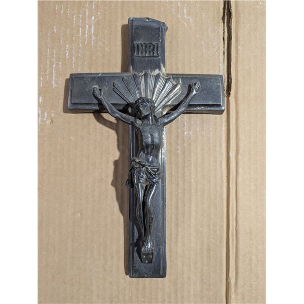 Antique Steel Crucifix