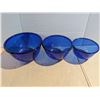 Image 1 : Set of (3) Cobalt Blue Mixing Bowls