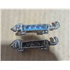 Image 1 : Pair of Weiner Dog Brooches