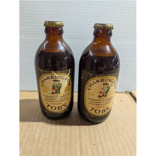 (2) bottles of Toby Beer Sealed/Full