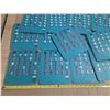 Image 2 : (20) Vintage Italian Bingo boards (Tombola), featuring sliding red shutters to mark called numbers.