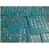 Image 7 : (20) Vintage Italian Bingo boards (Tombola), featuring sliding red shutters to mark called numbers.