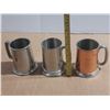 Image 1 : (3) Pewter Presitation Mugs.