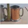 Image 2 : (3) Pewter Presitation Mugs.