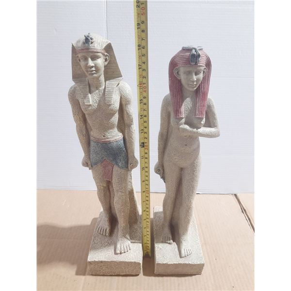 Pair of Egyptian Tall Statues.