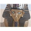 Image 3 : Egyptian Pharaoh King Tut bust figurine features a golden Cobra and Vulture Nemes mask design.