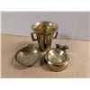 Image 2 : Lot of Misc. Brass Items (Possible Ash Tray, Dog, and etc.)