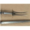 Image 5 : Vintage Turkey Carving Fork and Sharpener w/ Real Wood Handles
