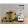 Image 1 : Vintage Rival Crock Pot Slow Cooker/Osteizer Glass Blender (Both Untested)