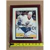 Image 2 : 2002-03 Jason Chiera #28 Edmonton Oilers Collectors Series Framed 11"x9"