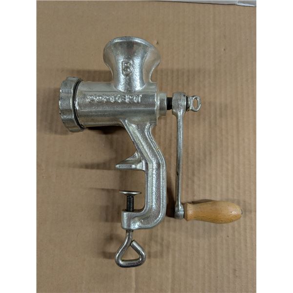 Vintage Marked 5/Porkert Meat Grinder (Czechoslovakia)