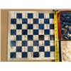 Image 2 : Beautiful Marble Chess Set (Blue And White w/unique Designed Chess Pieces)