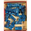 Image 3 : Beautiful Marble Chess Set (Blue And White w/unique Designed Chess Pieces)