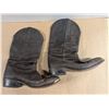 Image 1 : Pair of Vintage Leather Cowboy boots