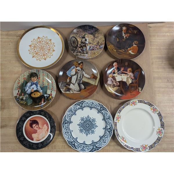 Lot of (9) Special Décor Plates As Shown
