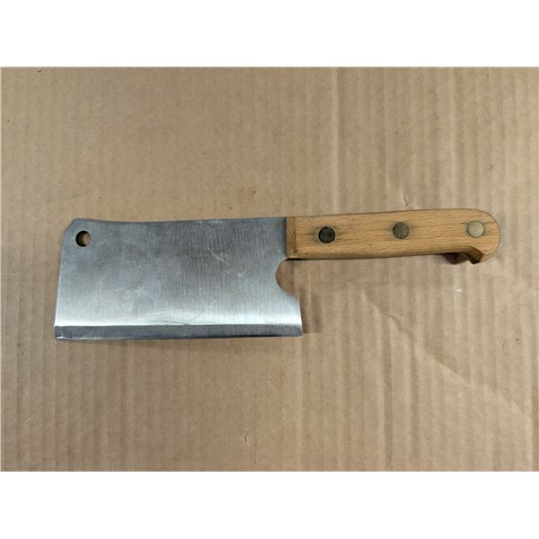 Vintage Gerlach Poland Stainless Cleaver 6" Blade
