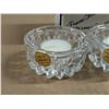 Image 2 : 3 PC Lead Crystal Tealight Holders Made in USA