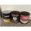 Image 1 : (3) 1 Gallon Anti Freeze Tins. (Gly.Tex), Varcon, Co-Op)