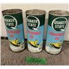 Image 1 : (3) Quaker State Snowmobile Oil Tins. (Full)