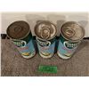 Image 3 : (3) Quaker State Snowmobile Oil Tins. (Full)