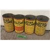 Image 1 : (4) 1 Quart Rislone Oil Tins.