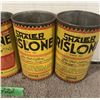 Image 3 : (4) 1 Quart Rislone Oil Tins.