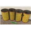 Image 4 : (4) 1 Quart Rislone Oil Tins.
