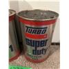 Image 4 : (2) Turbo Oil Tins and (1) Deicer Tin.