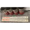 Image 4 : (4) Esso 1 Quart Oil Tins and (2) Plastic Esso Signs.
