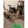Image 4 : Lot of Collectibles - Bells, Scale, Ink Jars, etc.