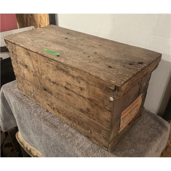 Wooden Double Egg Crate With Lid.