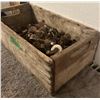 Image 5 : Wood Box with over 80 Vintage Cast and Metal Casters.