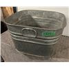 Image 1 : Galvanized Wash Tub.