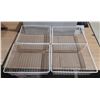 Image 1 : (4) Vintage Steel Storage Basket.