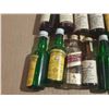 Image 2 : Collection features various miniature alcohol bottles, including brands like Cutty Sark, Seagram's V